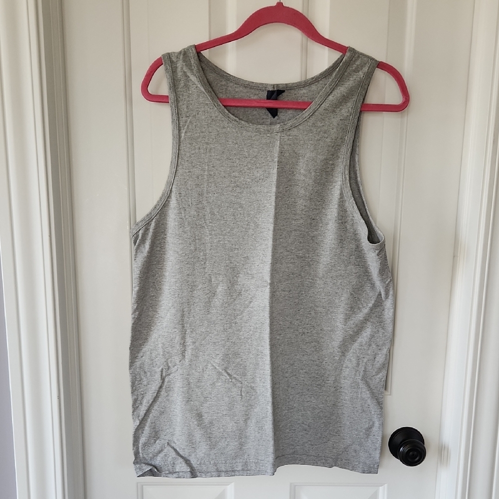 Gray Sleeveless Tank Top